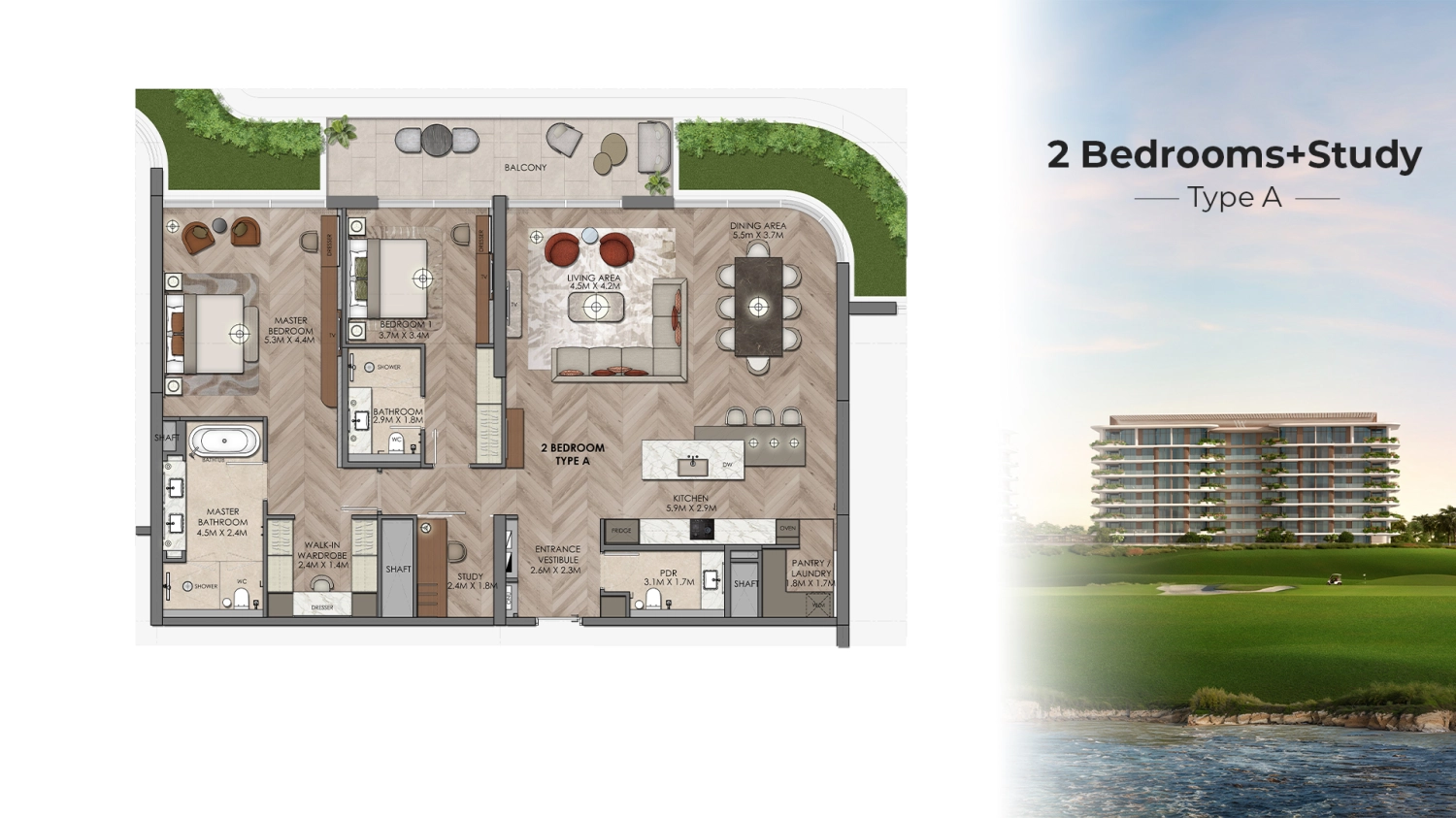 2 BR - Type B